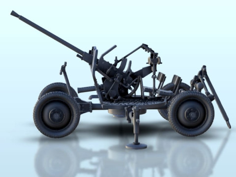 25mm M1940 72-K AA cannon 3D Print Model