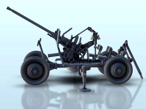 25mm M1940 72-K AA cannon 3D Print Model