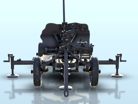 25mm M1940 72-K AA cannon 3D Print Model