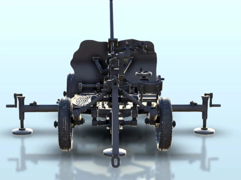 25mm M1940 72-K AA cannon 3D Print Model