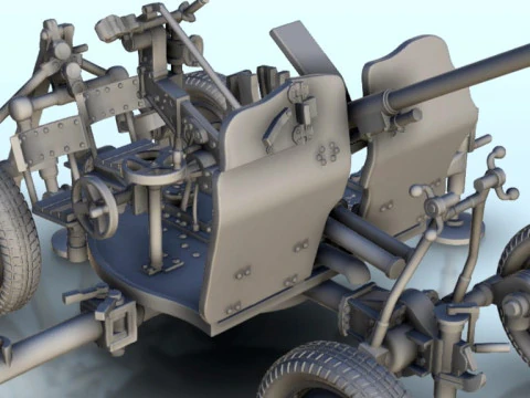 25mm M1940 72-K AA cannon 3D Print Model