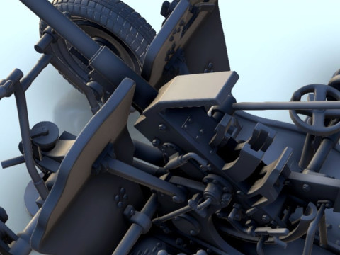 25mm M1940 72-K AA cannon 3D Print Model