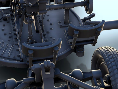 25mm M1940 72-K AA cannon 3D Print Model