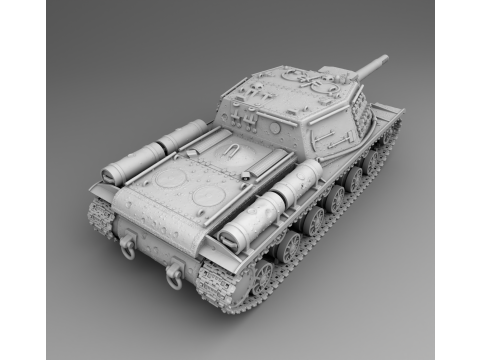 SU-152 howitzer Modelo de impresión 3D