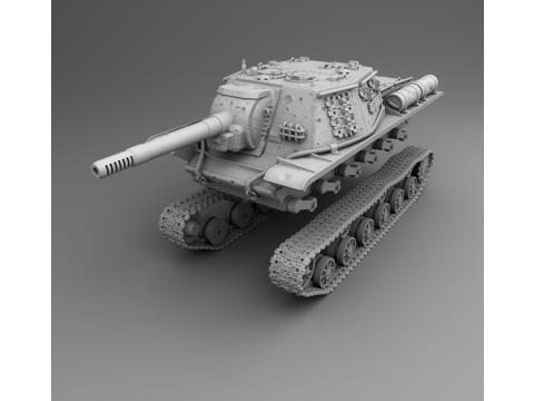 SU-152 howitzer Modelo de impresión 3D