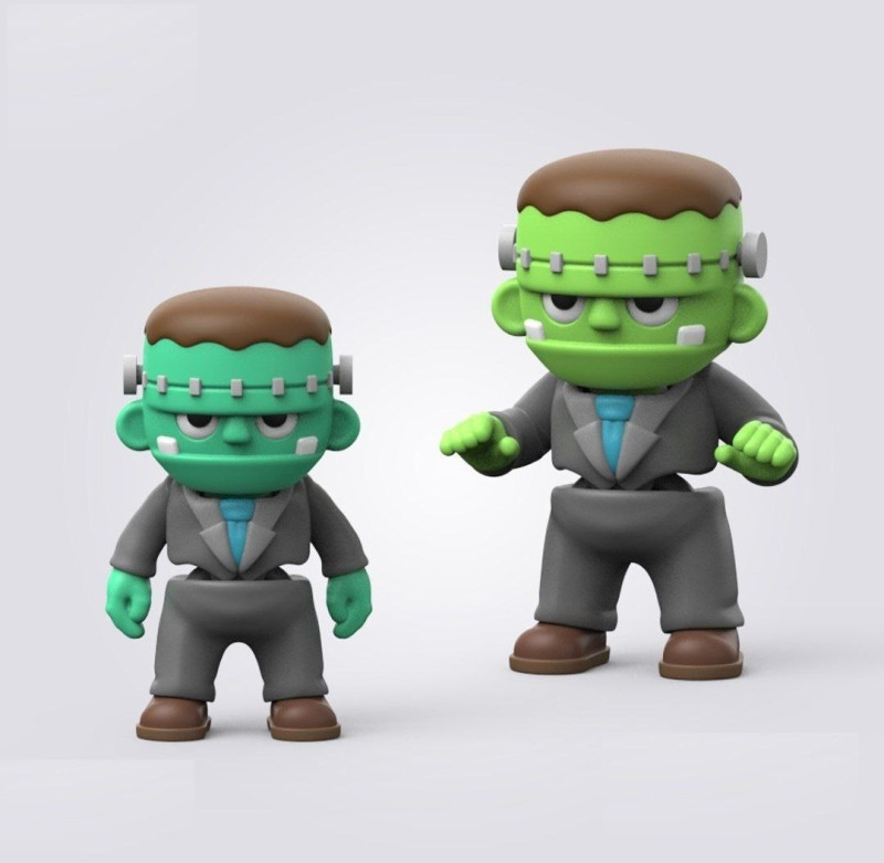 Halloween Frankenstein Modelo de Impressão 3D .c4d .max .obj .3ds .fbx .stl .blend 