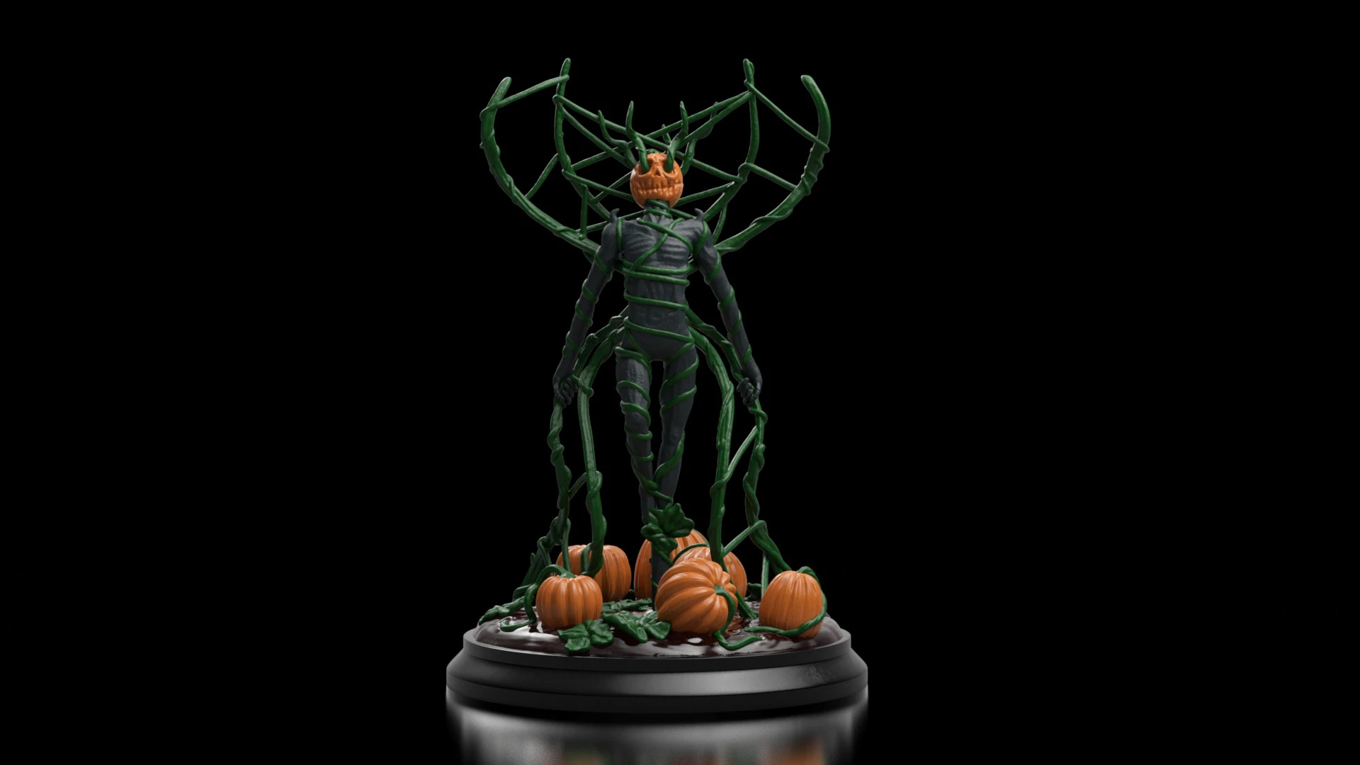Pumpkin king halloween assembly 3D Print Model .c4d .max .obj .3ds .fbx .stl .blend