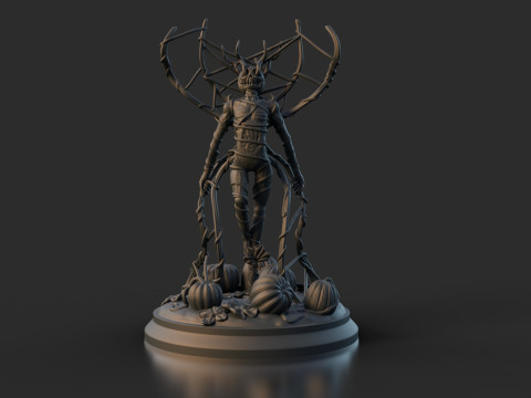 Pumpkin king halloween assembly Modello di stampa 3D