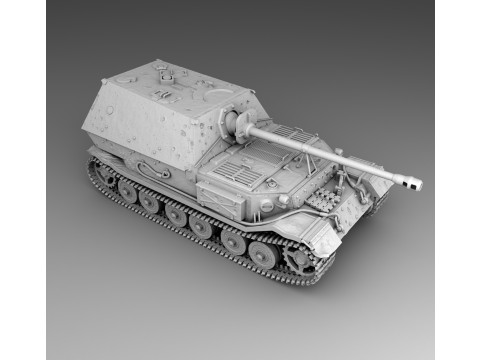 Elefant tank destroyer assembly 3D Print Model