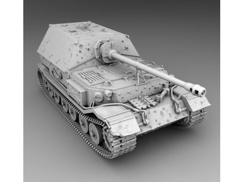 Elefant tank destroyer assembly 3D Print Model