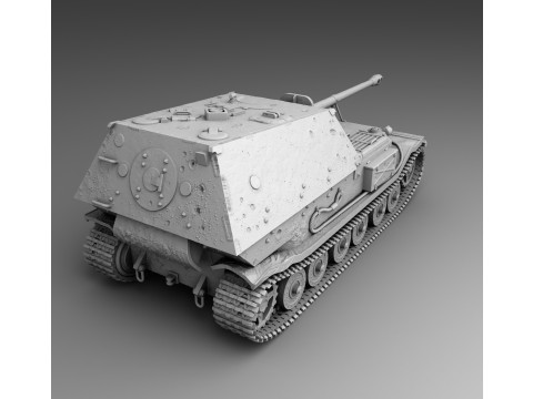 Elefant tank destroyer assembly 3D 프린트 모델