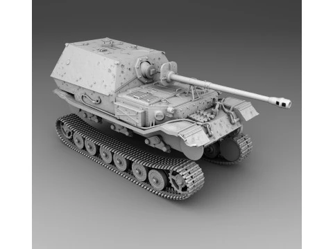 Elefant tank destroyer assembly 3D Print Model
