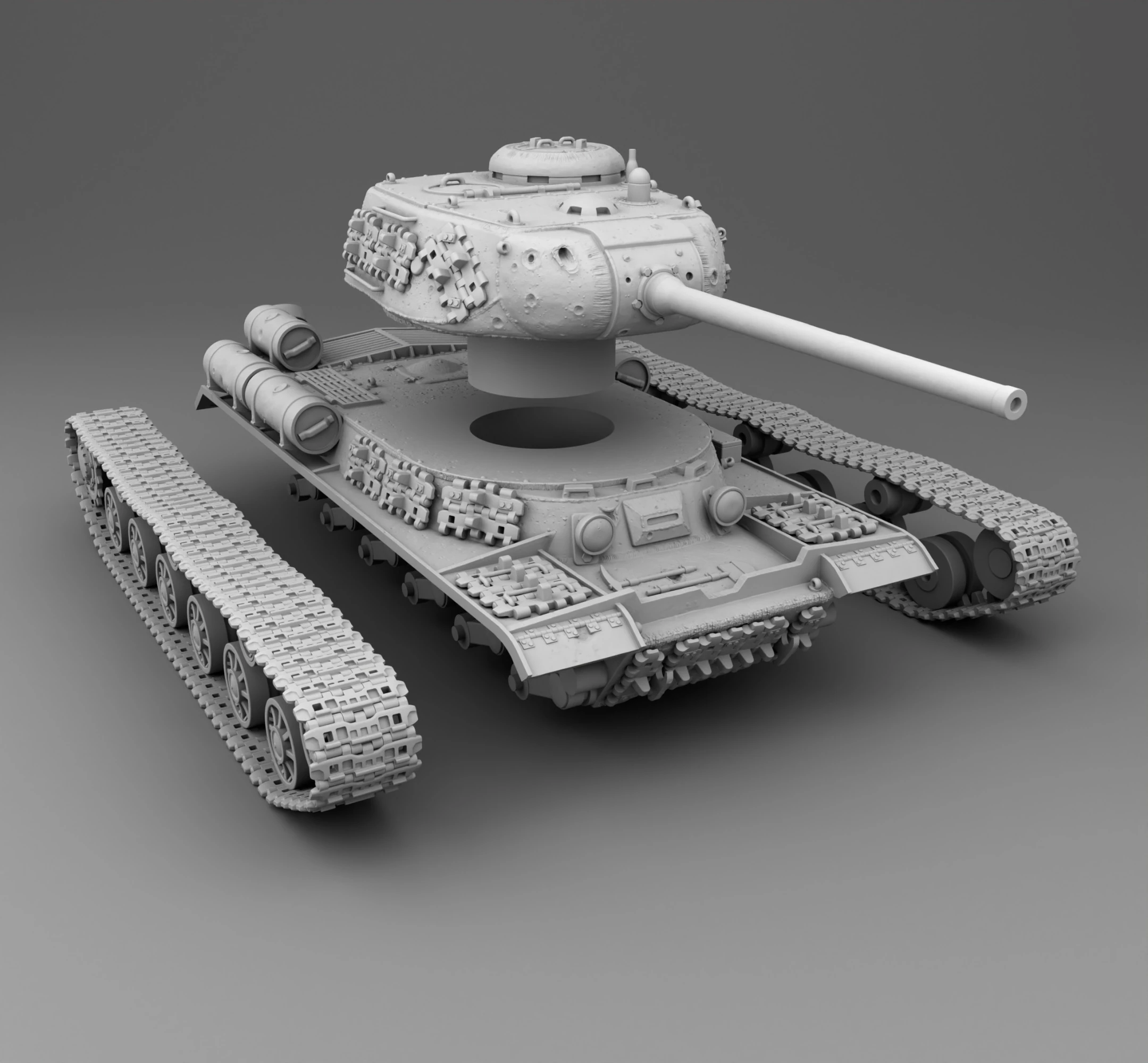 IS-1 -1 3D Print Model .c4d .max .obj .3ds .fbx .stl .blend 