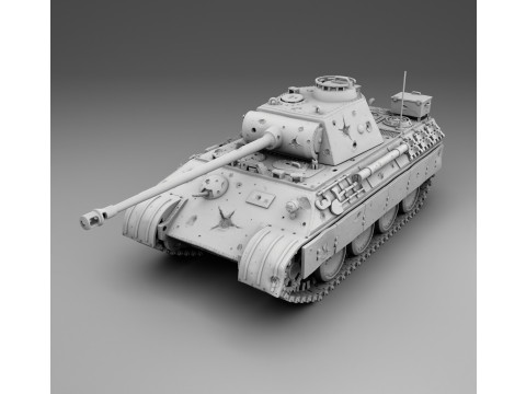 Panzerkampfwagen V Panther Modèles 3D en vedette