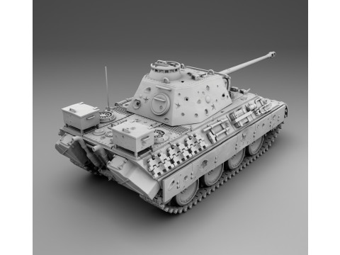 Panzerkampfwagen V Panther 3D Принт Модель
