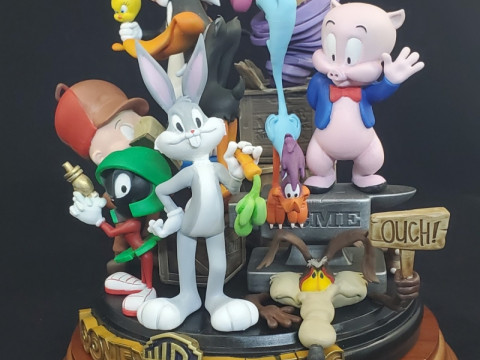 Looney Tunes Diorama 3D Print Model