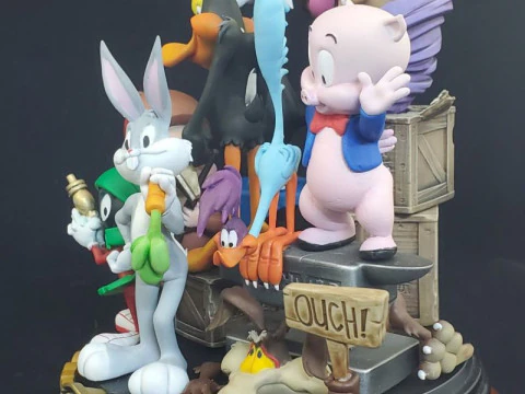 Looney Tunes Diorama 3D Print Model