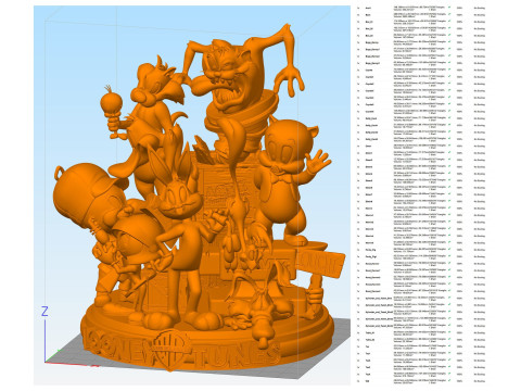 Looney Tunes Diorama 3D Print Model