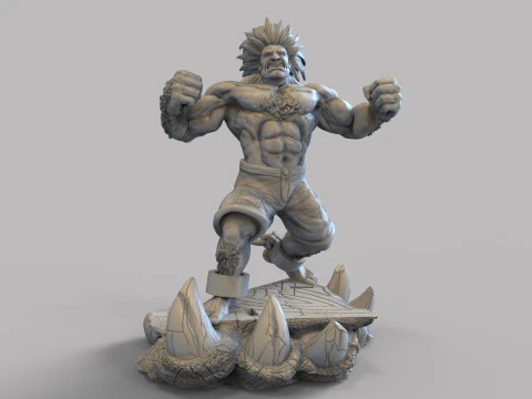 Збірка вуличних бійців Blanka 3D Принт Модель