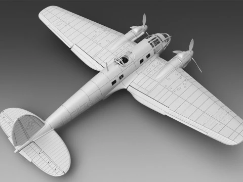 Heinkel-111 3D Print Model