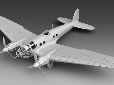 Heinkel-111 3D Print Model