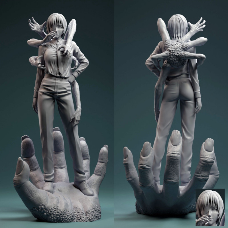 Himeno Chainsaw Man assembly Modelo de impresión 3D .c4d .max .obj .3ds .fbx .stl .blend 