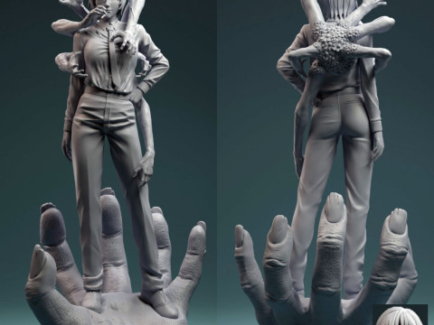 Himeno Chainsaw Man assembly 3D Print Model