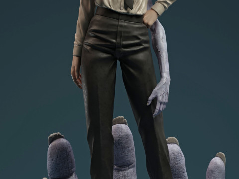 Himeno Chainsaw Man assembly Modelo de impresión 3D