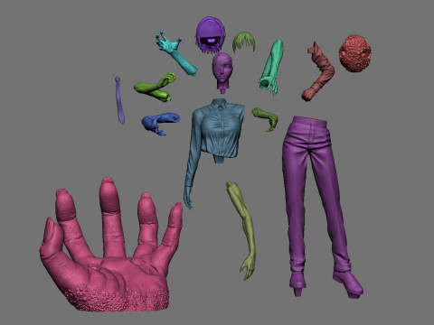 Himeno Chainsaw Man assembly Modelo de impresión 3D