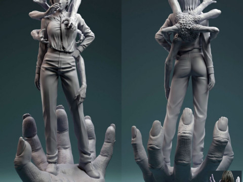 Himeno Chainsaw Man assembly Modelo de impresión 3D