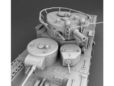 T 35 Soviet Heavy Tank 3D प्रिंट मॉडल