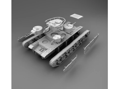 T 35 Soviet Heavy Tank 3D Print Model