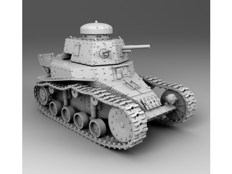 T-18 tank 3D Print Model