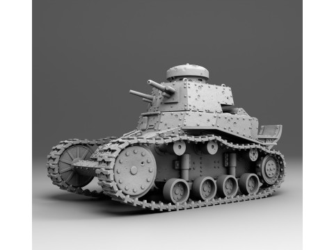 T-18 tank 3Dプリントモデル