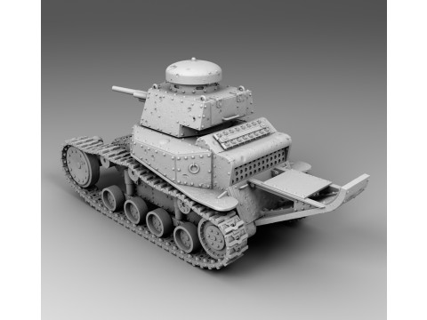 T-18 tank 3Dプリントモデル