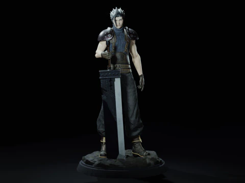 Zack Fair Final Fantasy VII assembly 3D Print Model