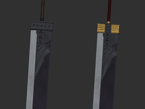 Zack Fair Final Fantasy VII assembly 3D Print Model