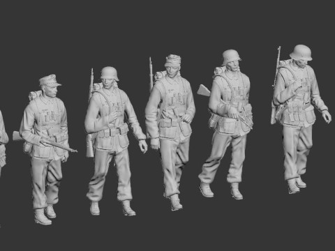 German troop 3D Print Model