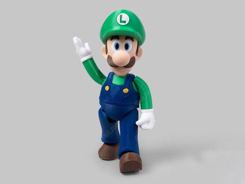 Luigi super mario assembly 3D Print Model