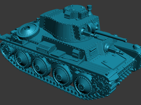 Panzer 38 3D Print Model