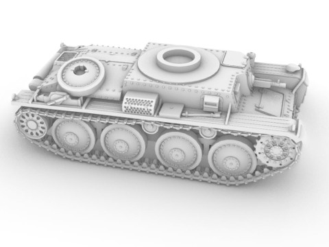 Panzer 38 3D 打印模型