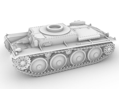 Panzer 38 3D 打印模型