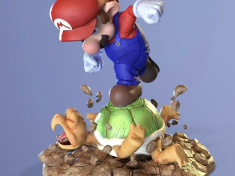 Montaje del caparaz&oacute;n de la tortuga mario koopa Modelo de impresión 3D