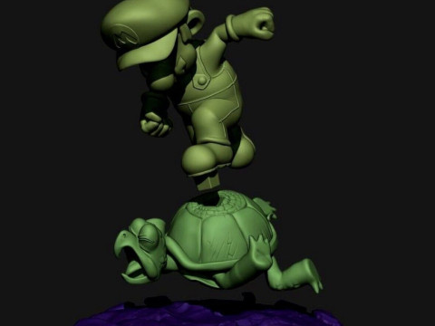 Mario koopa turtle shell assembly Modèles 3D en vedette