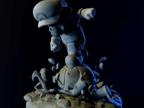 Montaje del caparaz&oacute;n de la tortuga mario koopa Modelo de impresión 3D