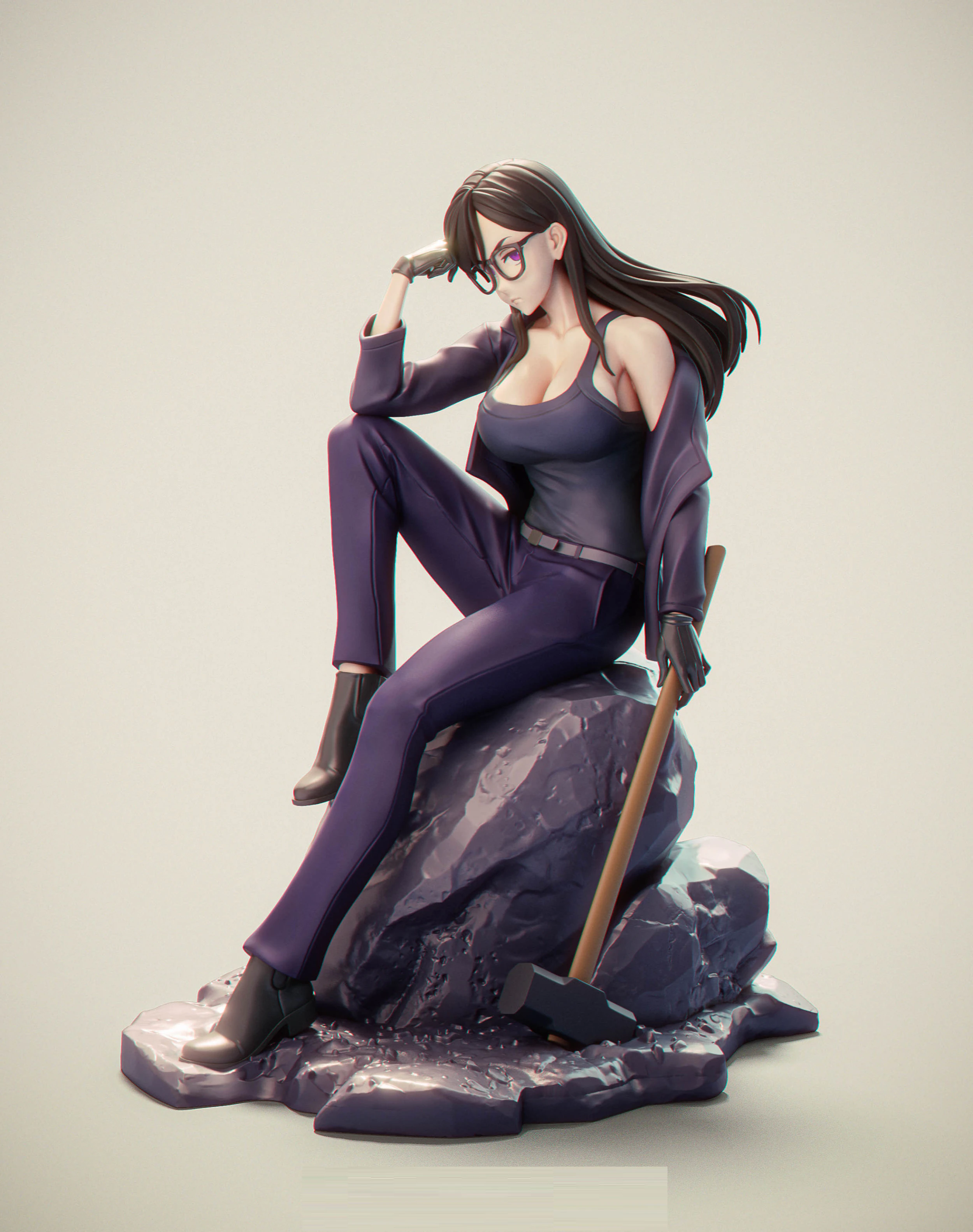 Hizuru Minakata summer time rendering 3D Print Model .c4d .max .obj .3ds .fbx .stl .blend 