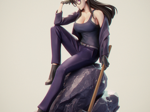 Hizuru Minakata summer time rendering 3D Print Model