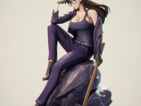 Hizuru Minakata summer time rendering 3D Print Model