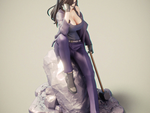 Hizuru Minakata summer time rendering 3Dプリントモデル