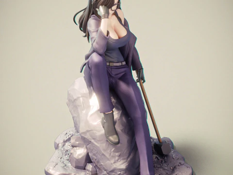 Hizuru Minakata summer time rendering 3D Print Model